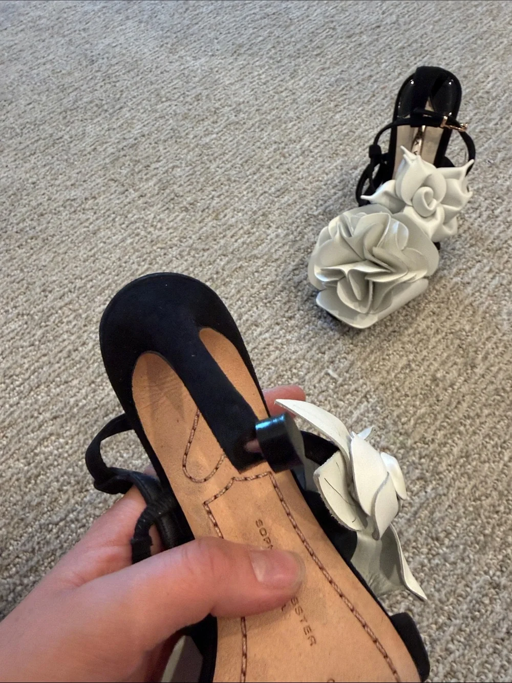 SOPHIA WEBSTER Women's Jumbo Lilico Suede Mid Sandals 35/US4.5